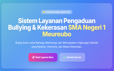 Sistem Layanan Pengaduan Bullying & Kekerasan SMA Negeri 1 Meureubo